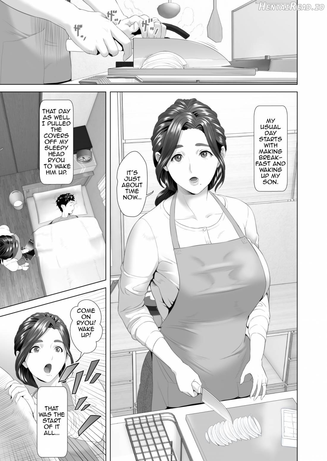 Kinjo Yuuwaku Mama Hen Joshou + Zenpen Chapter 10 - page 6